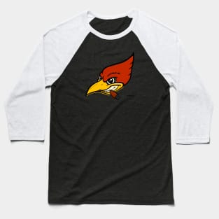 Crazed Woodpecker Automotive Mascot Baseball T-Shirt